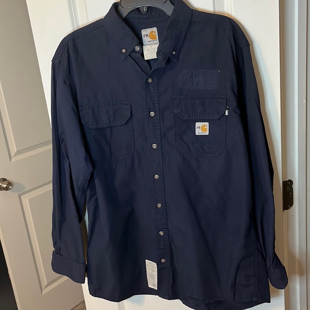 Carhartt mens Large 2112 flame resistant shirt